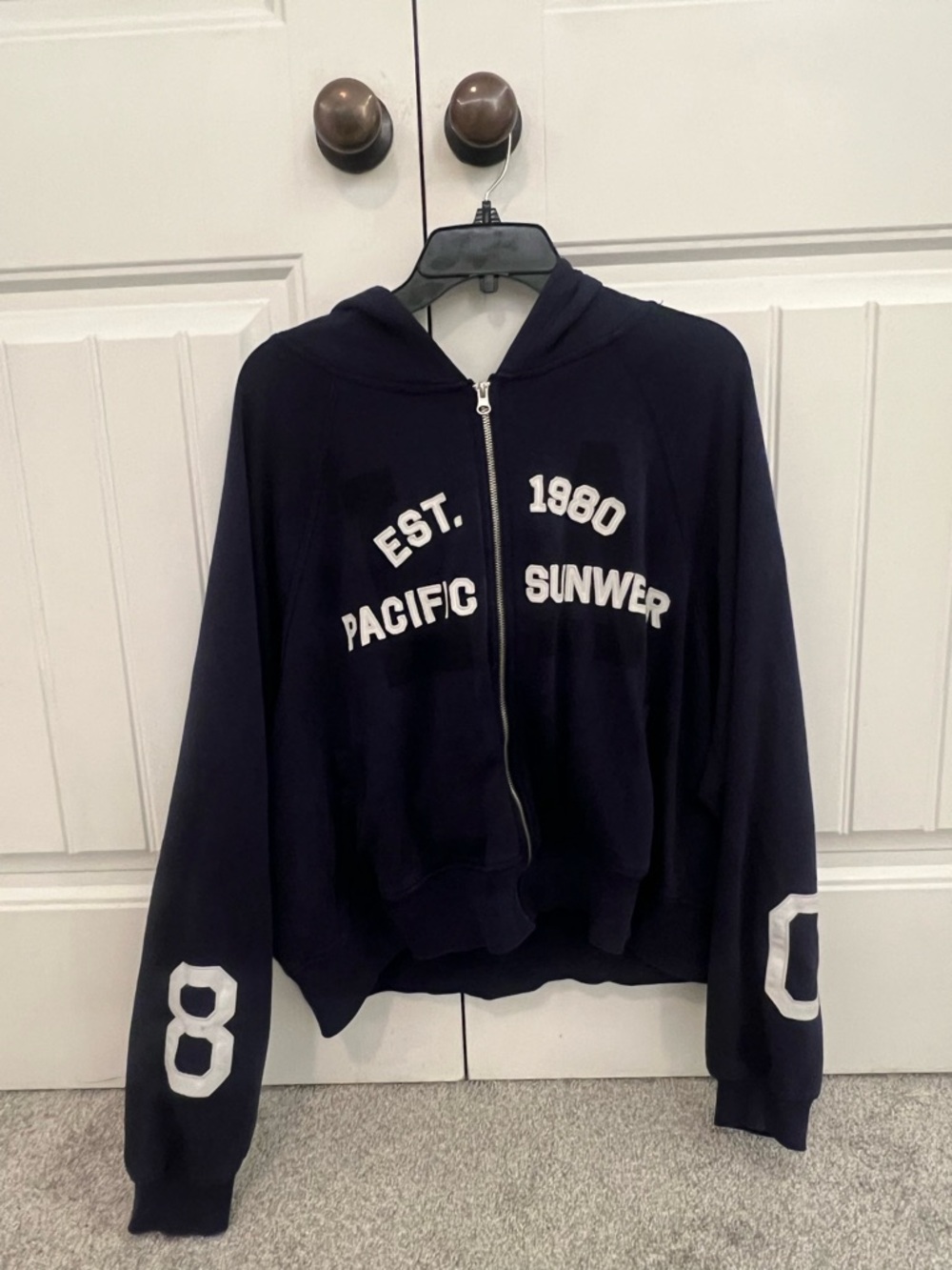 PacSun Navy Zip Hoodie